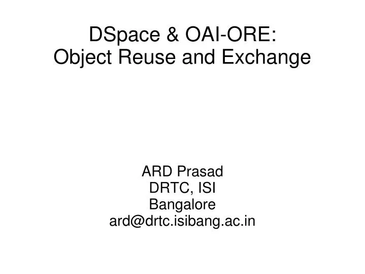 ard prasad drtc isi bangalore ard@drtc isibang ac in