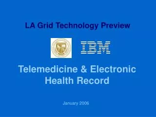 Telemedicine &amp; Electronic Health Record