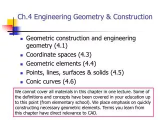 ch 4 engineering geometry construction