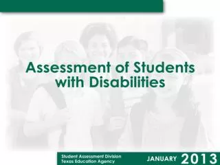 STAAR Alternate is the state assessment for students with significant cognitive disabilities.