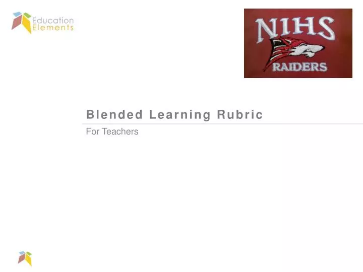 blended learning rubric