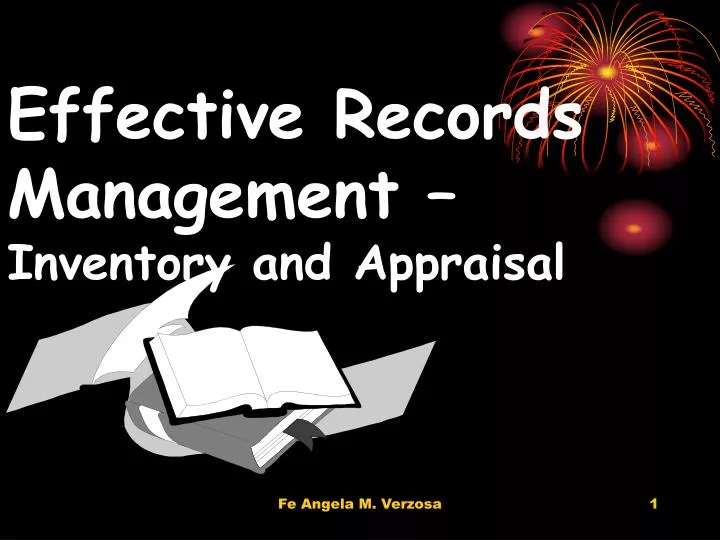 effective records management inventory and appraisal