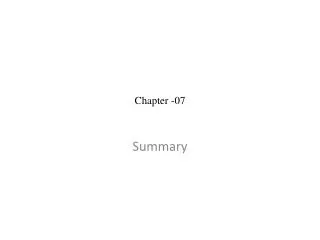 Chapter -07