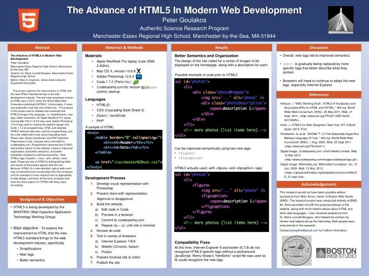 the advance of html5 in modern web development