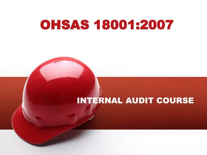 ohsas 18001 2007