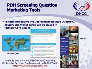 PDH Screening Question Marketing Tools