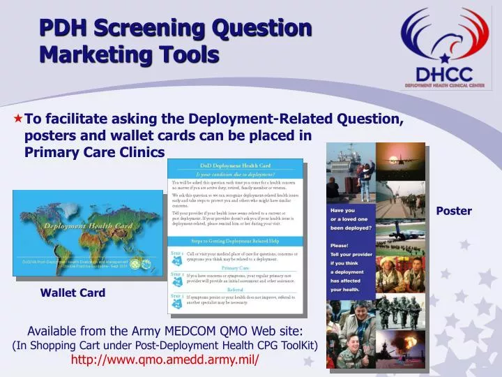 pdh screening question marketing tools