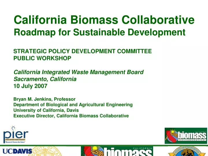 california biomass collaborative roadmap for sustainable development