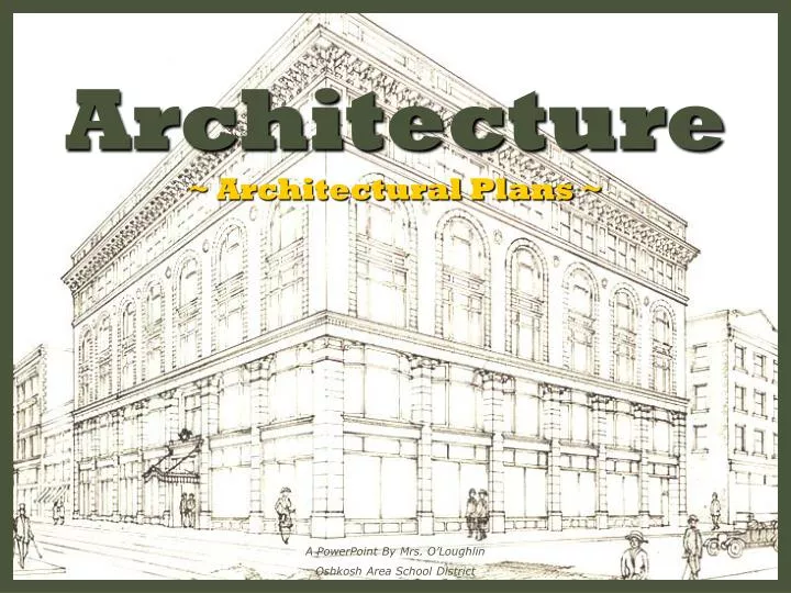 architecture architectural plans