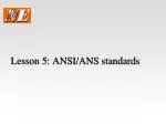 Lesson 5: ANSI/ANS standards - slide 1