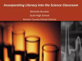 Incorporating Literacy into the Science Classroom