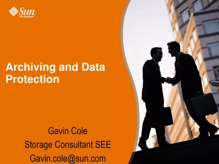 gavin cole storage consultant see gavin cole@sun com