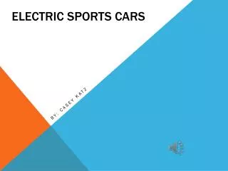 Electric Sports Cars