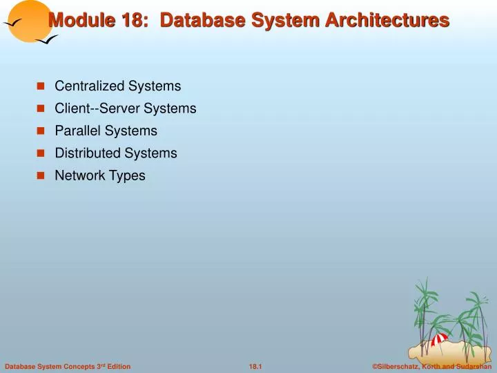 module 18 database system architectures