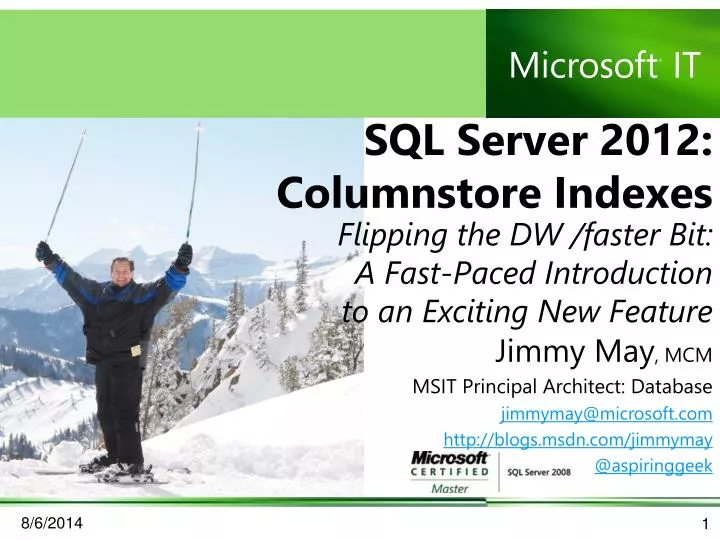 sql server 2012 columnstore indexes