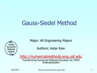 Gauss-Siedel Method