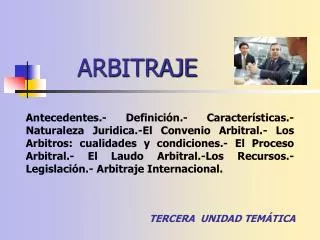 arbitraje