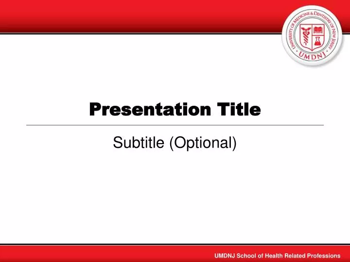 presentation title