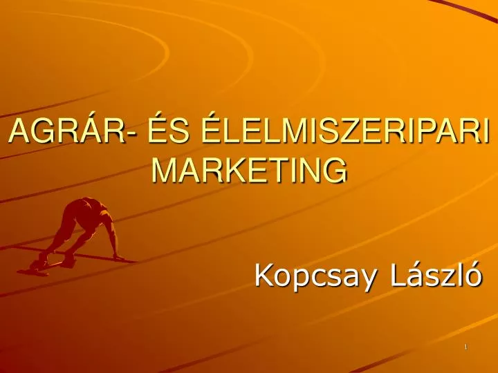 agr r s lelmiszeripari marketing