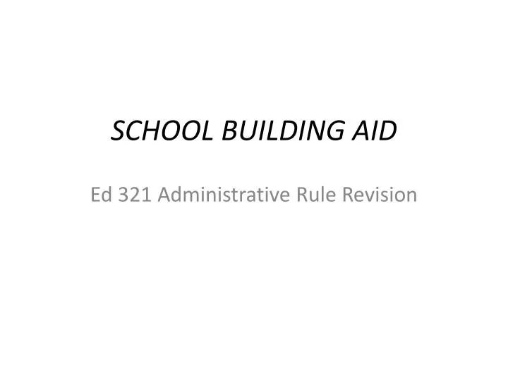 school building aid