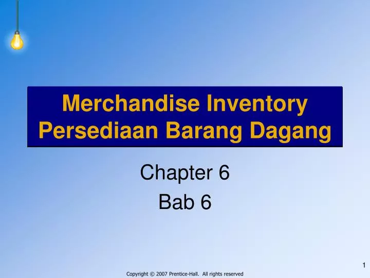 merchandise inventory persediaan barang dagang