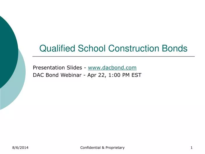 qualified school construction bonds