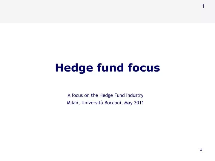 hedge fund focus