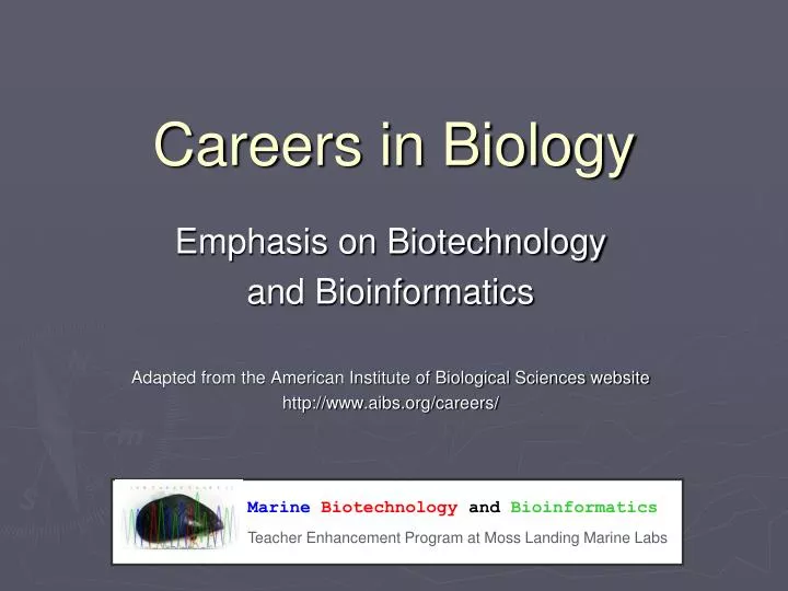 careers in biology