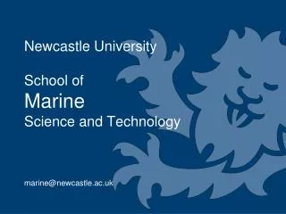 Newcastle University School of Marine Science and Technology