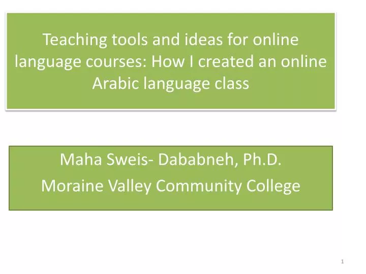 teaching tools and ideas for online language courses how i created an online arabic language class