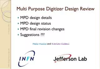 Multi Purpose Digitizer Design Review
