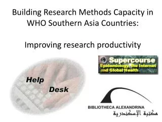 Building Research Methods Capacity in WHO Southern Asia Countries: Improving research productivity