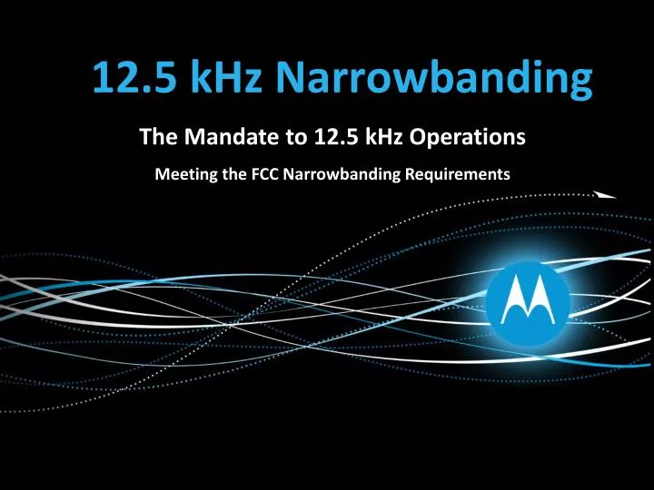 12 5 khz narrowbanding