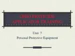 OHIO PESTICIDE APPLICATOR TRAINING - slide 1
