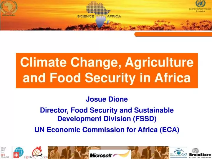climate change agriculture and food security in africa