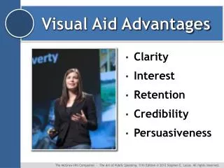 Visual Aid Advantages