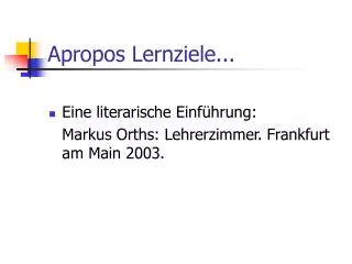 apropos lernziele