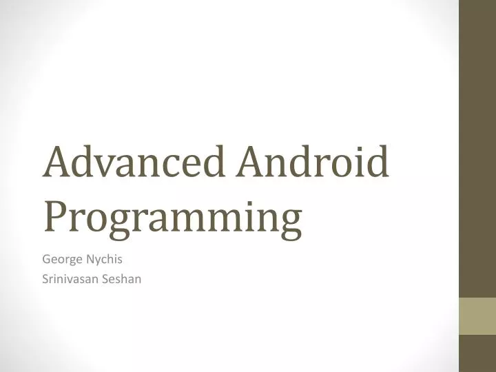 advanced android programming