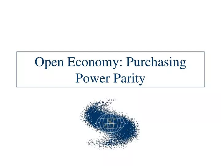 open economy purchasing power parity