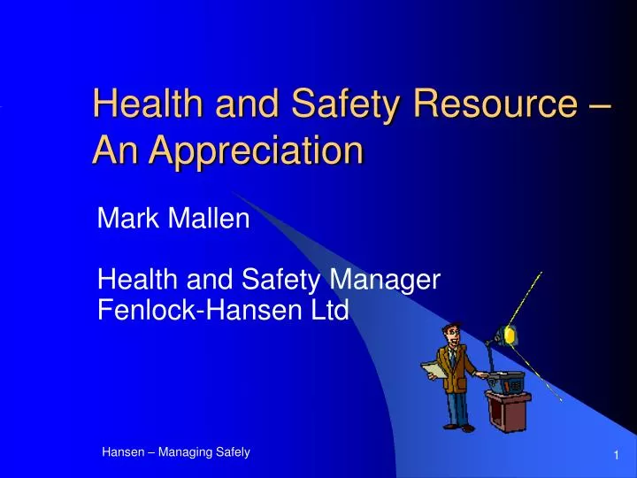 health and safety resource an appreciation
