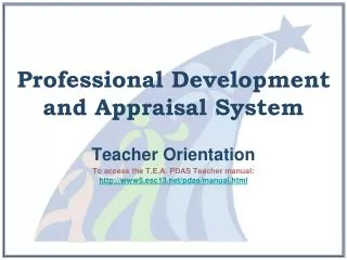 Professional Development and Appraisal System