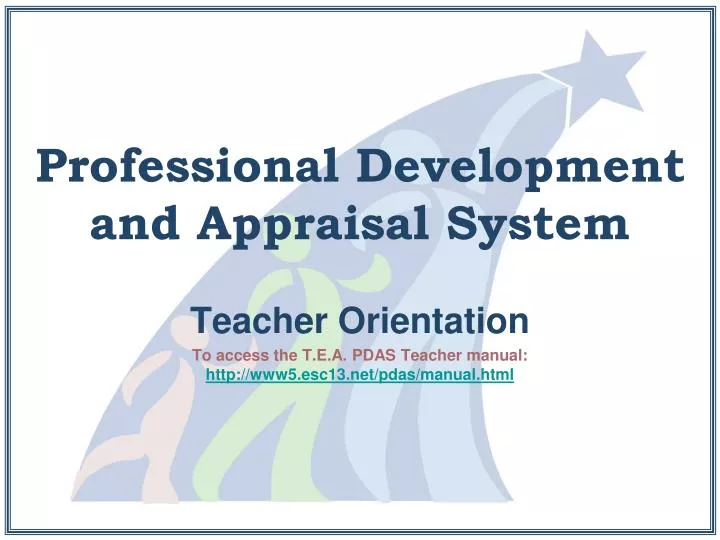 professional development and appraisal system