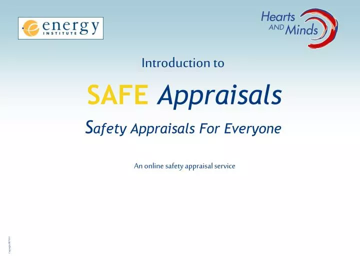 introduction to safe appraisals s afety appraisals for everyone