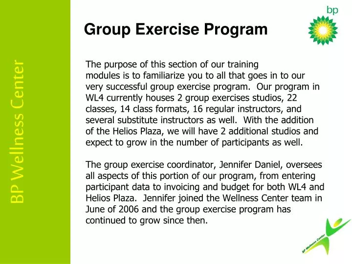 group exercise program