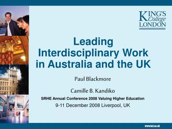 leading interdisciplinary work in australia and the uk