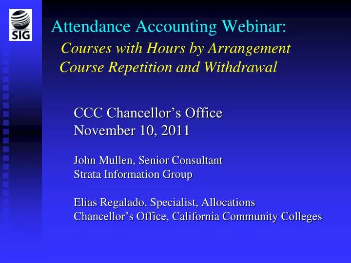 attendance accounting webinar courses with hours by arrangement course repetition and withdrawal