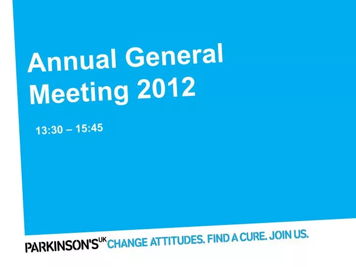 annual general meeting 2012
