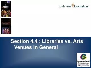 Section 4.4 : Libraries vs. Arts Venues in General