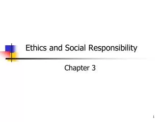 PPT - ETHICS AND SOCIAL RESPONSIBILITY PowerPoint Presentation, Free ...