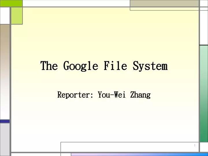 the google file system